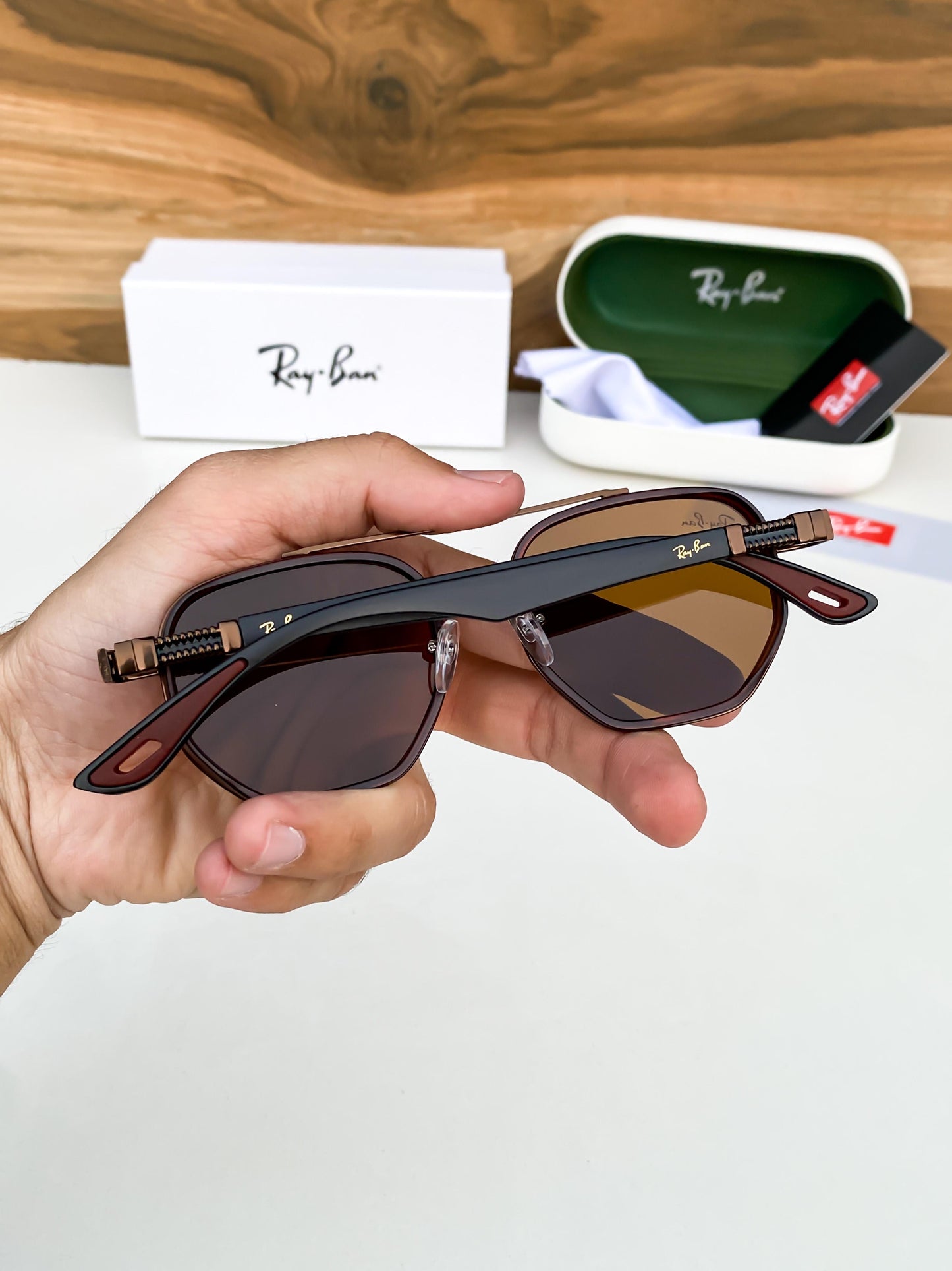 RAYBAN BROWN 3618