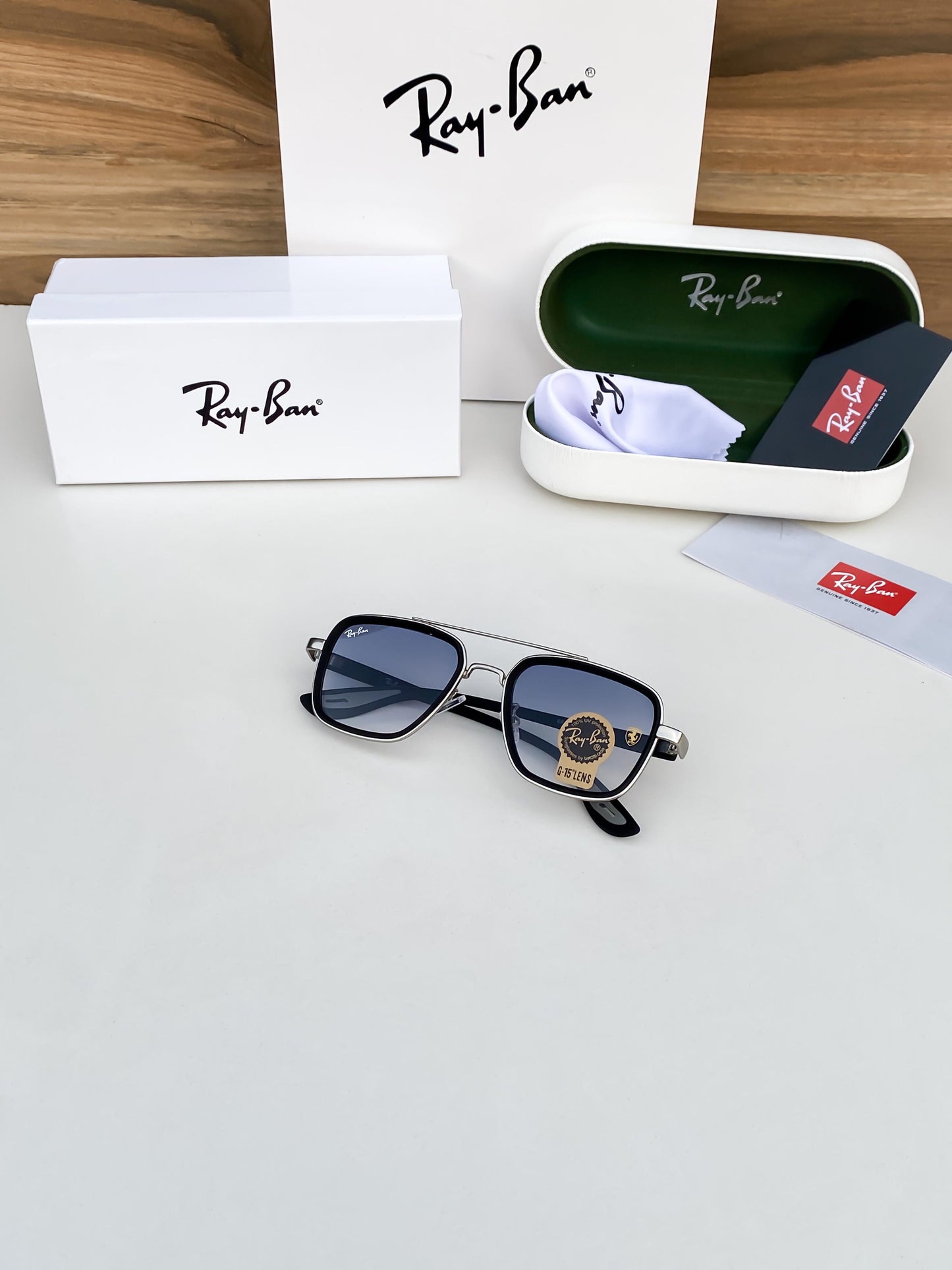 RAYBAN BLUE SHADED 06
