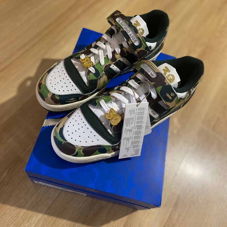 ADIDAS FORUM 84 LOW X BAPE 30TH ANNIVERSARY GREEN CAMO