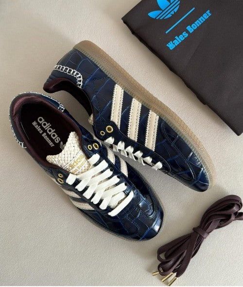 ADIDAS SAMBA X WALES BONNER CROC COLLIGIATE NAVY