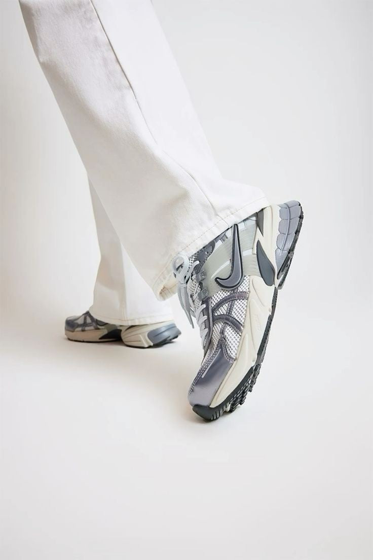 NIKE V2K RUN PLATINUM GREY AND SILVER