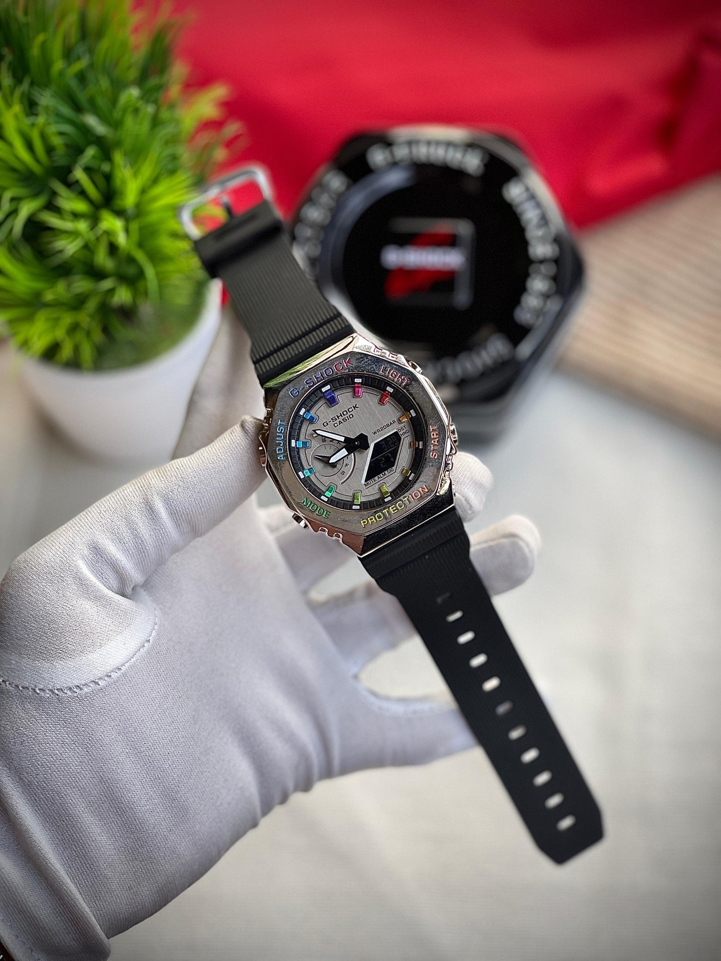 CASIO GSHOCK GM2100 METAL RAINBOW