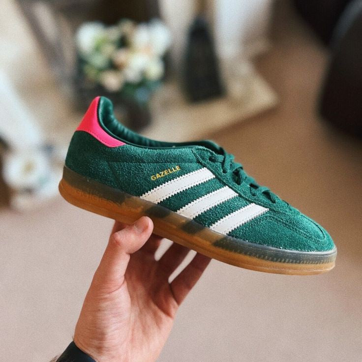 ADIDAS GAZELLE COLLIGIATE GREEN PINK