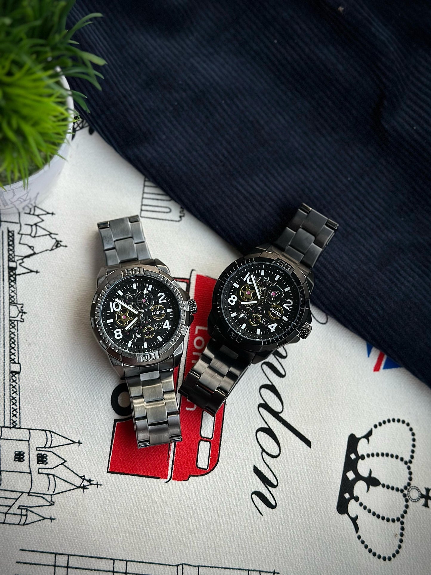 FOSSIL BRONSON AUTOMATIC STAINLESS STEEL