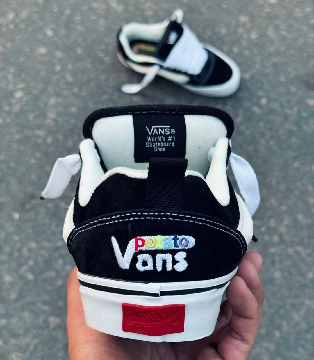 VANS SKNU SKOOL X IMRAN POTATO BLACK/WHITE
