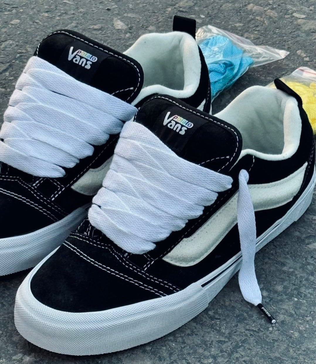 VANS SKNU SKOOL X IMRAN POTATO BLACK/WHITE