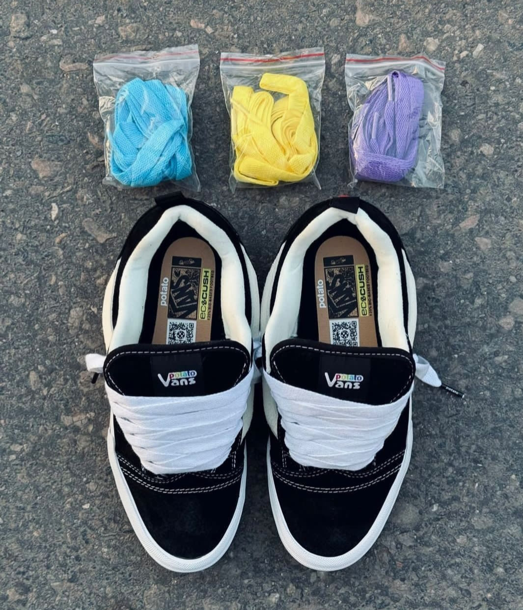 VANS SKNU SKOOL X IMRAN POTATO BLACK/WHITE