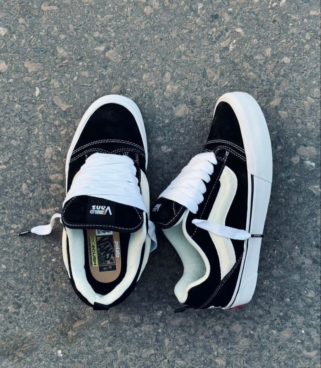 VANS SKNU SKOOL X IMRAN POTATO BLACK/WHITE