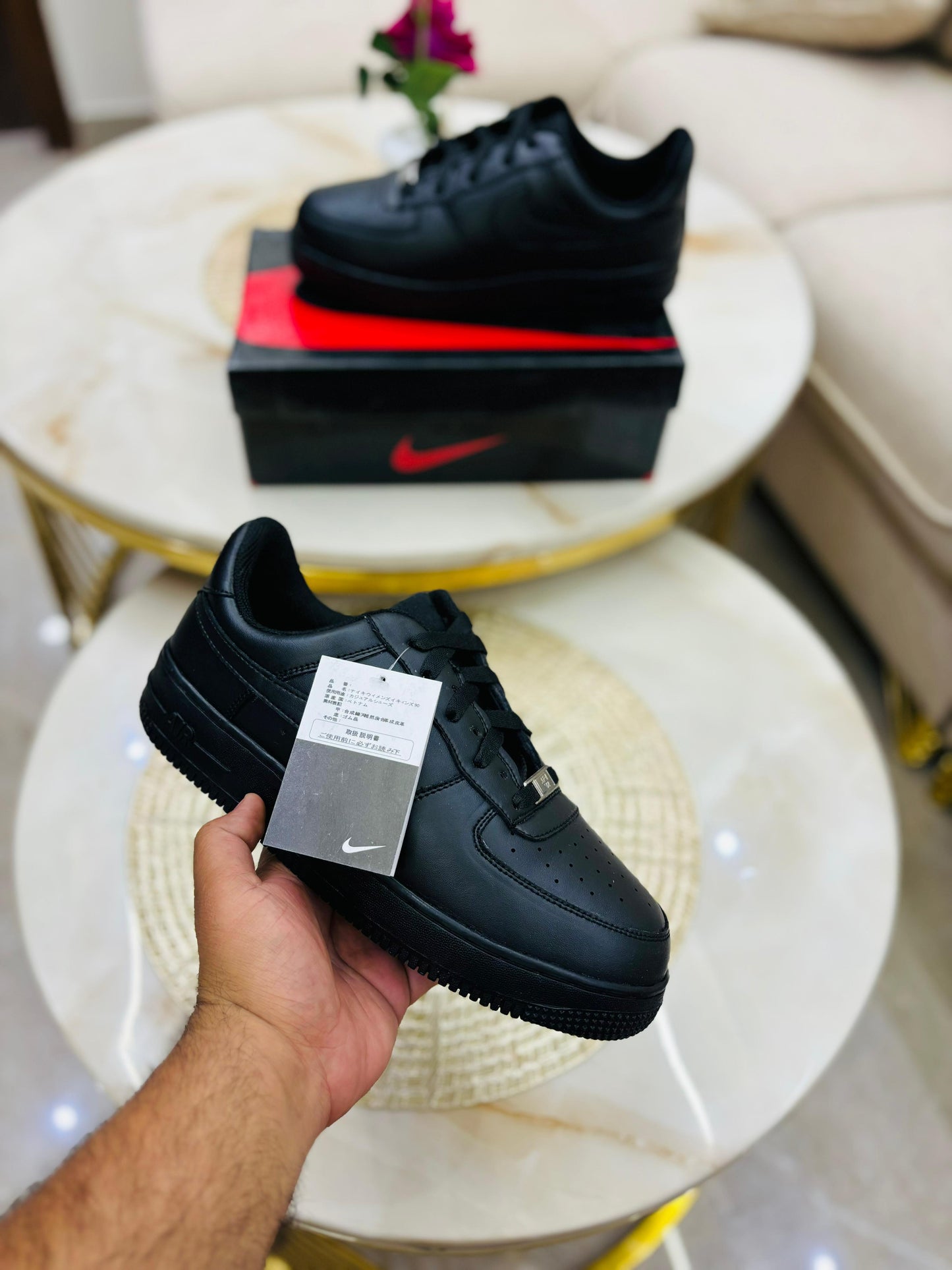 NIKE AIRFORCE TRIPPLE BLACK