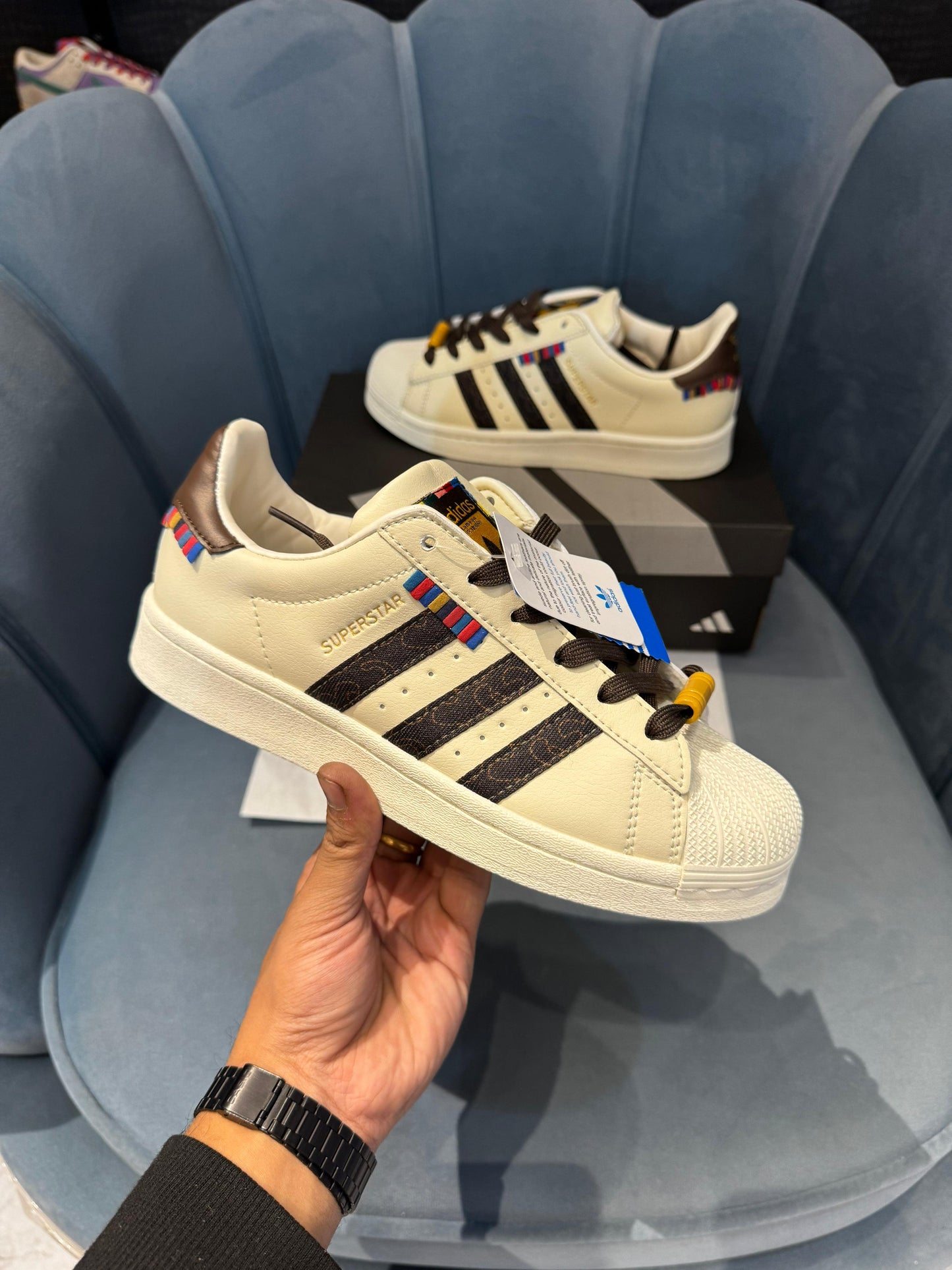 ADIDAS SUPERSTAR SHELL BROWN