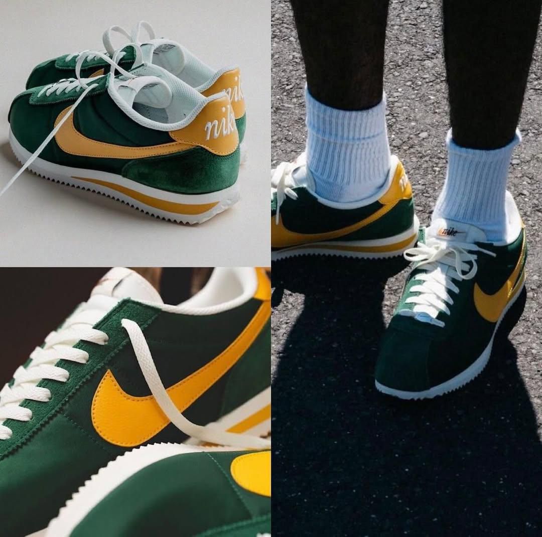 NIKE CORTEZ GREEN YELLOW