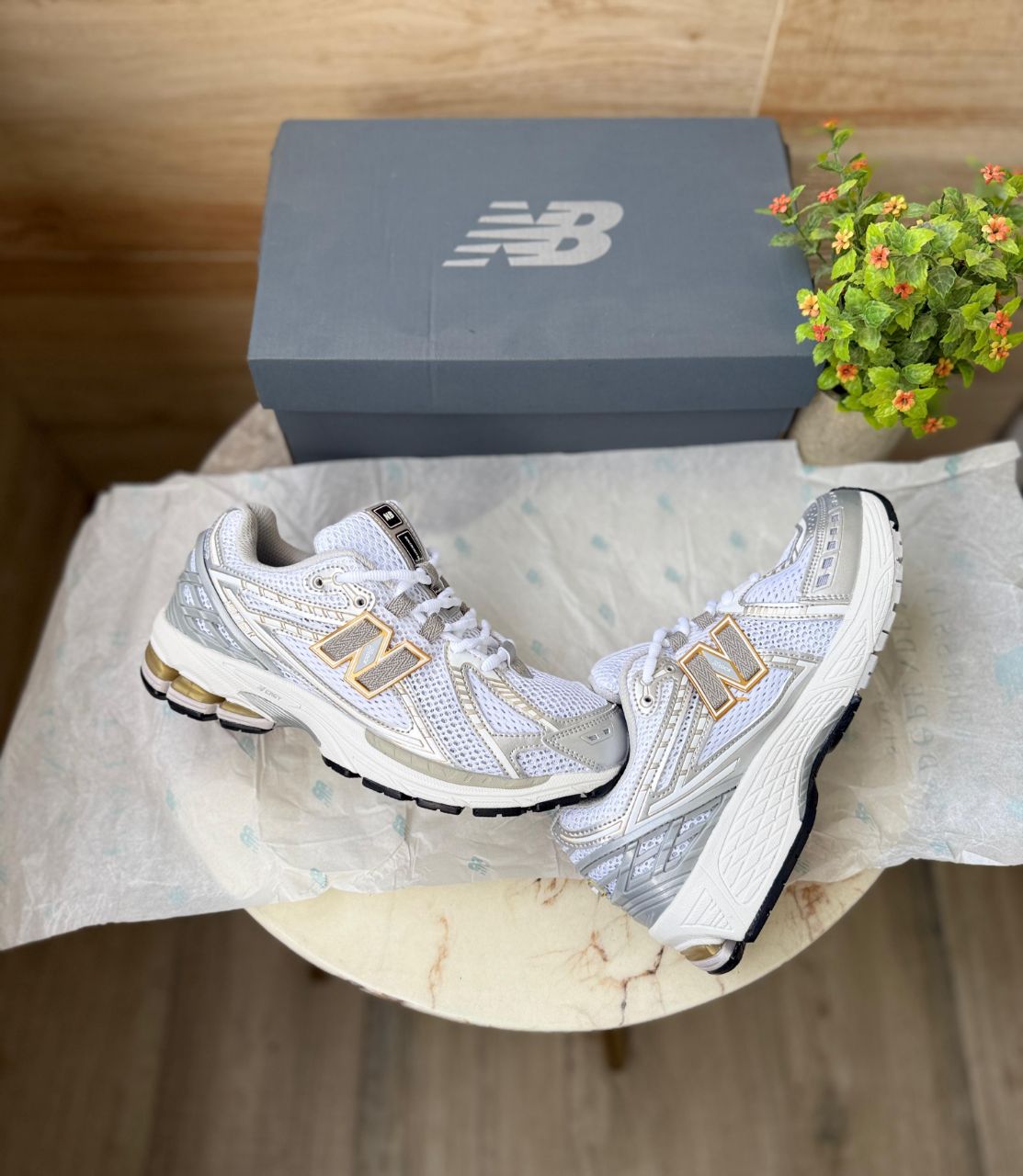 NEW BALANCE 1906R WHITE RAIN CLOUD METALLIC