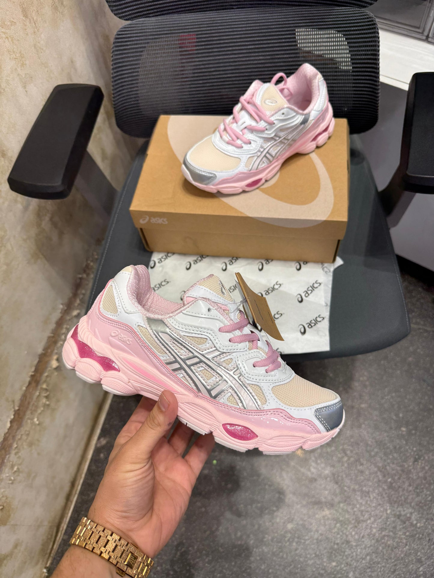 ASICS GEL NYC PINK X KICKI YANG ZHANG