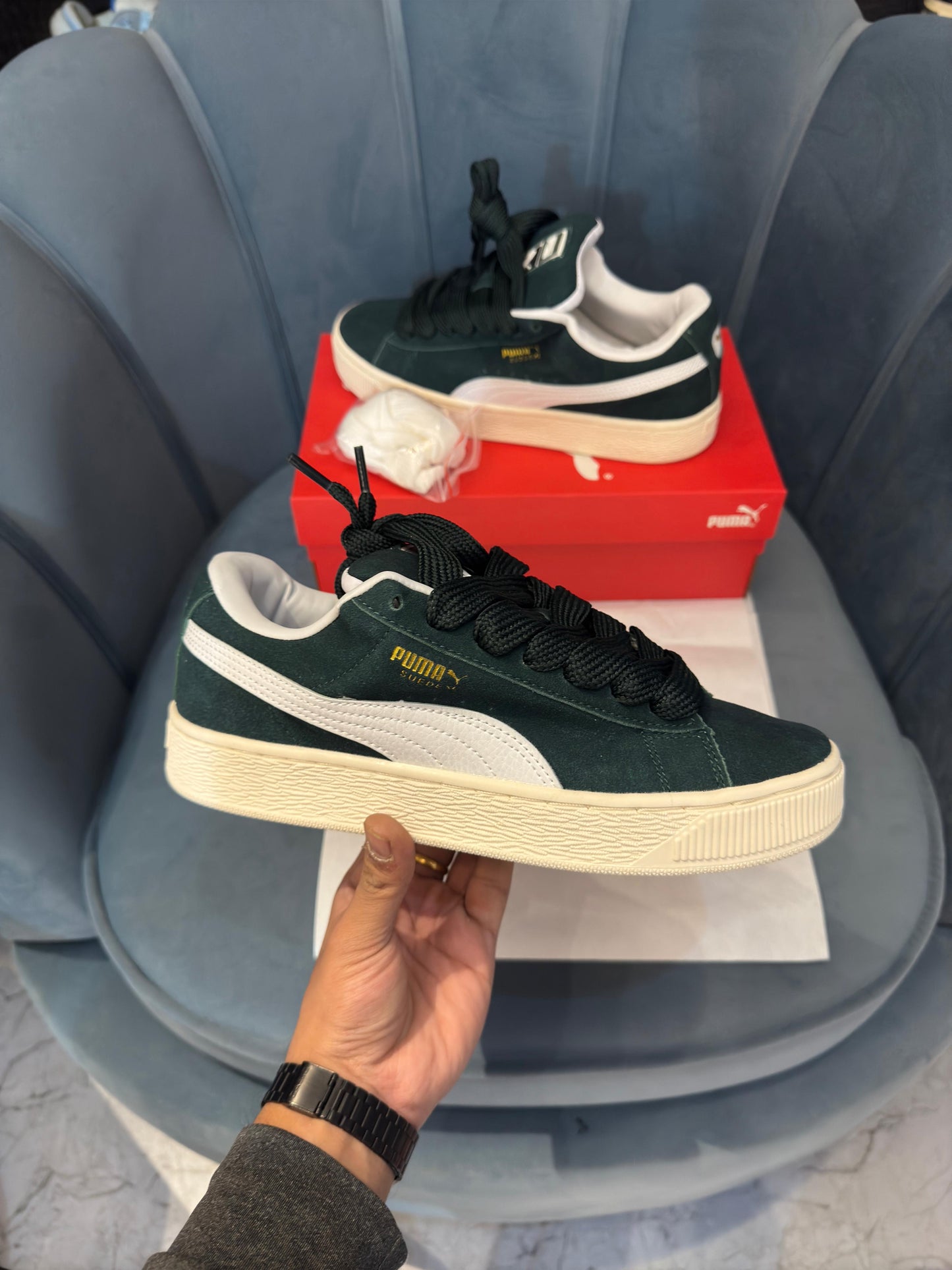 PUMA CLASSIC SUEDE XL DARK GREEN