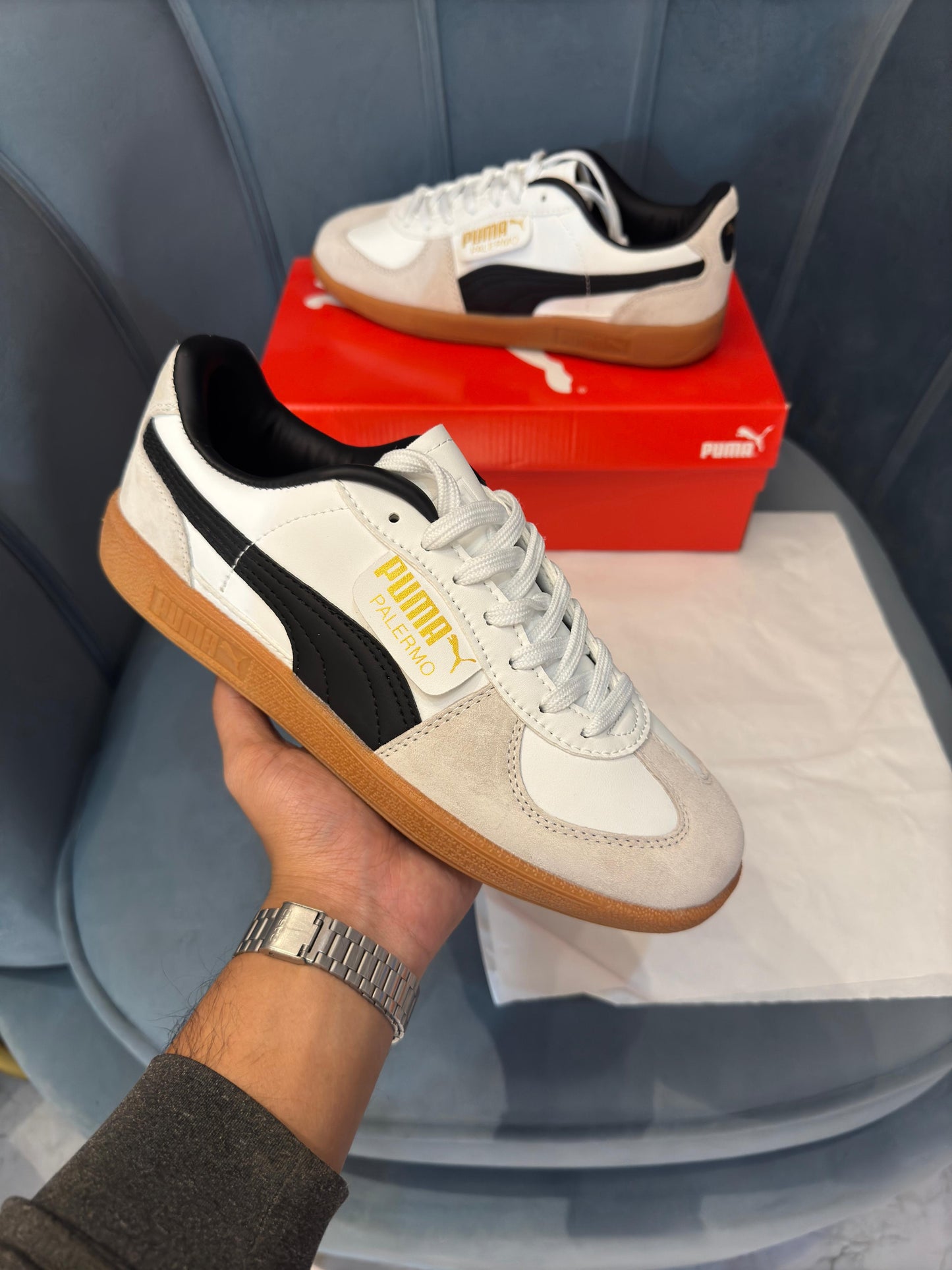 PUMA PALERMO WHITE/BLACK