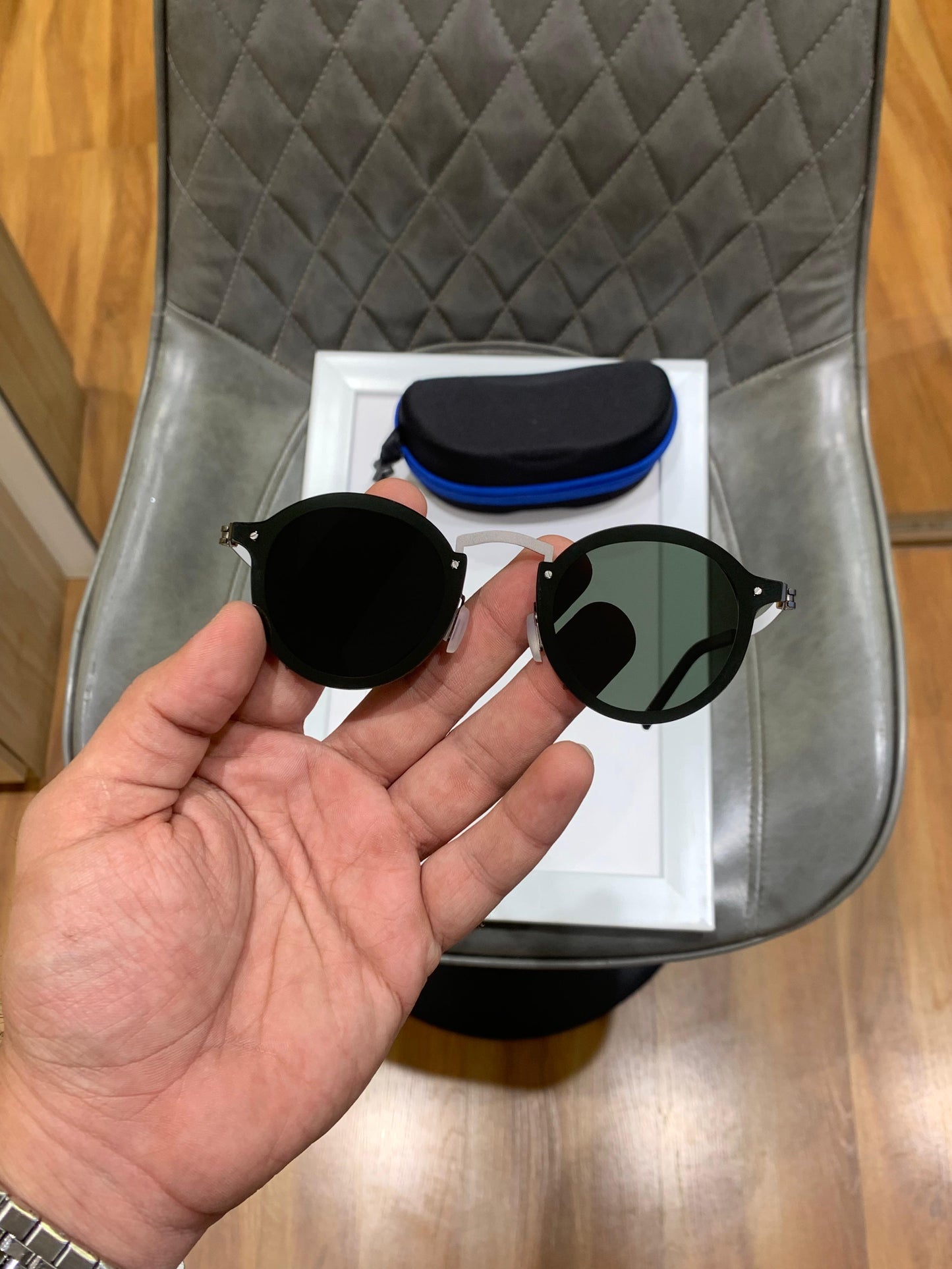 ROUND CHANGEABLE SUNGLASS