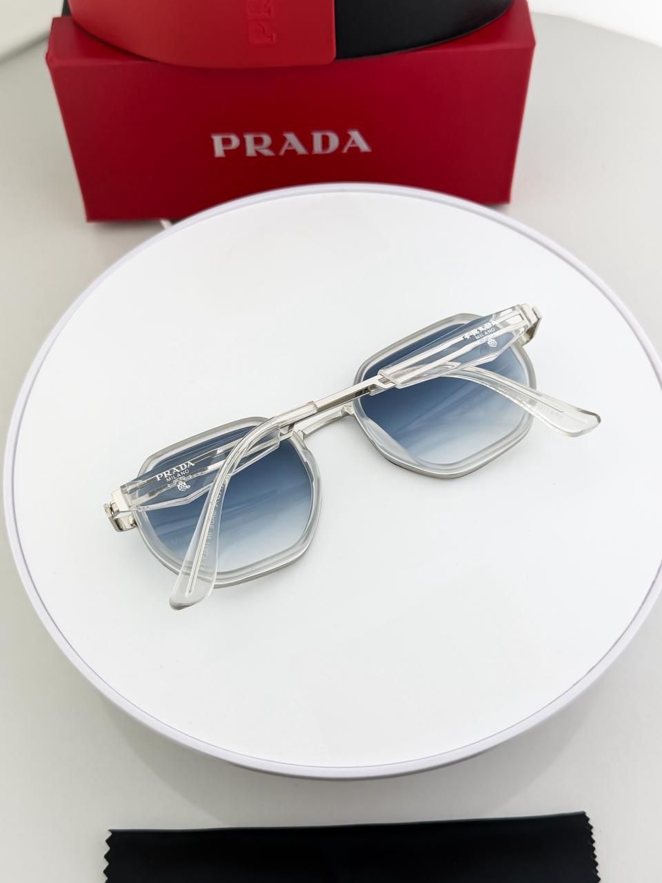 PRADA SILVER SUNGLASSES