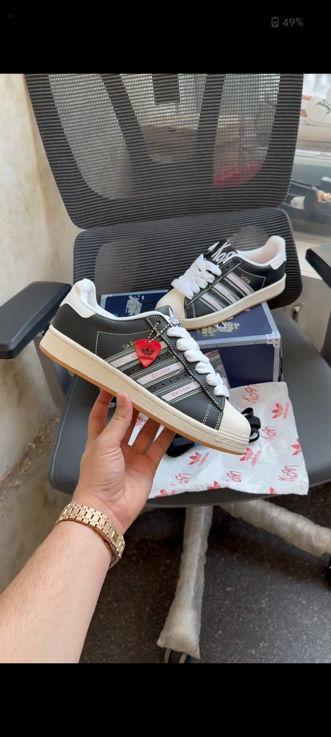 ADIDAS SUPERSTAR KORN BLACK/WHITE