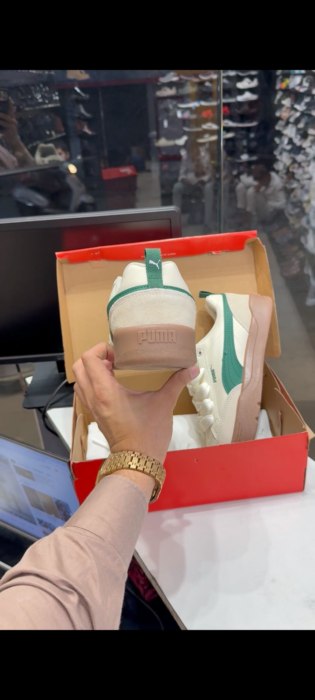 PUMA PARK LIFESTYLE GREEN/ BROWN