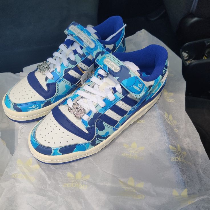ADIDAS FORUM 84 LOW BAPE BLUE