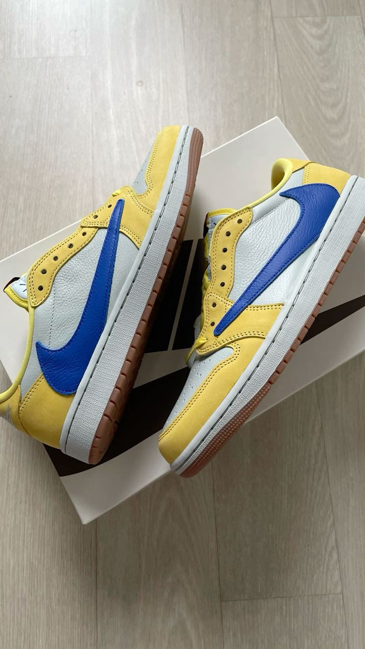 TRAVIS SCOTT X AIR JORDAN 1 RETRO LOW OG SP CANARY SEMI UA QUALITY