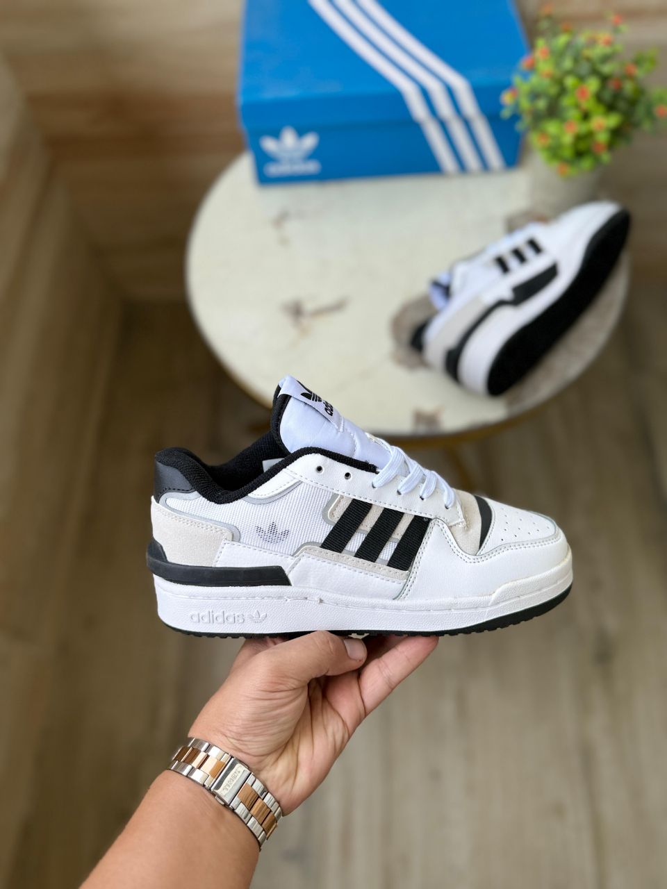 ADIDAS FORUM EXHIBIT BLACK/WHITE