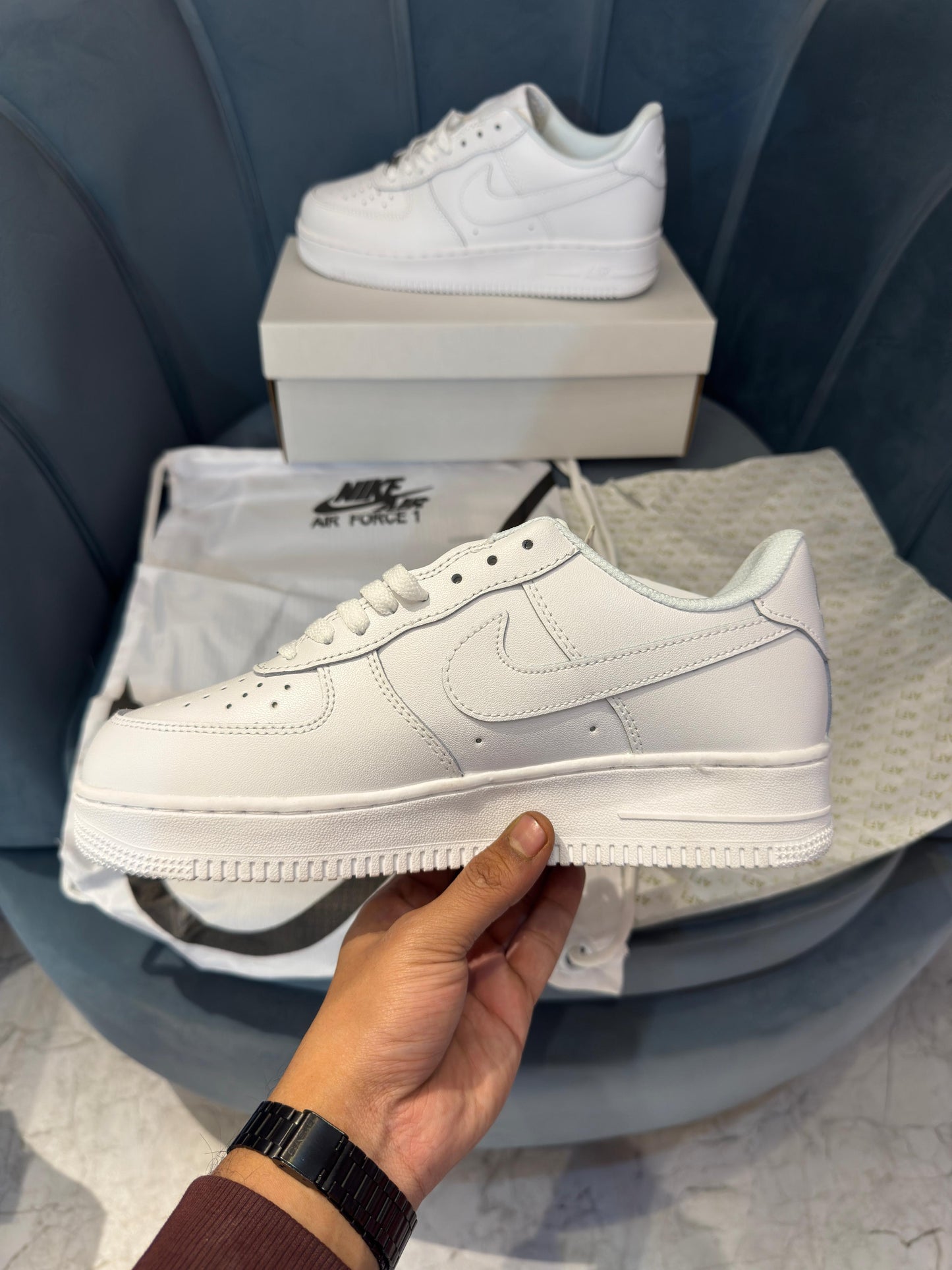 NIKE AIRFORCE 1 TRIPPLE WHITE U.A QUALITY