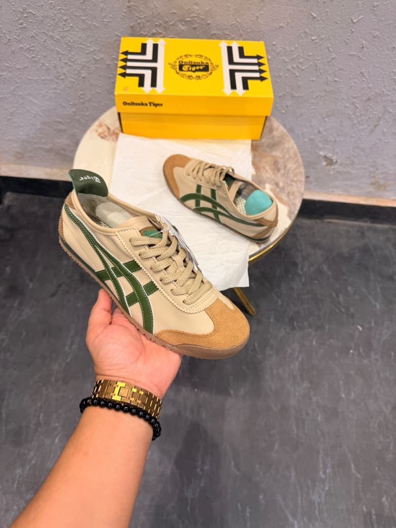 ONITSUKA TIGER BEIGE GREEN