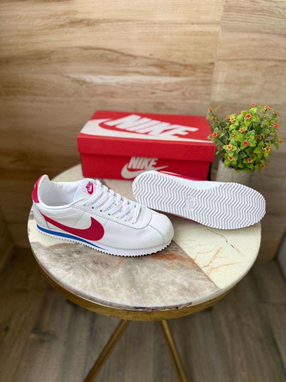 NIKE CORTEZ VARSITY RED & WHITE AND BLUE