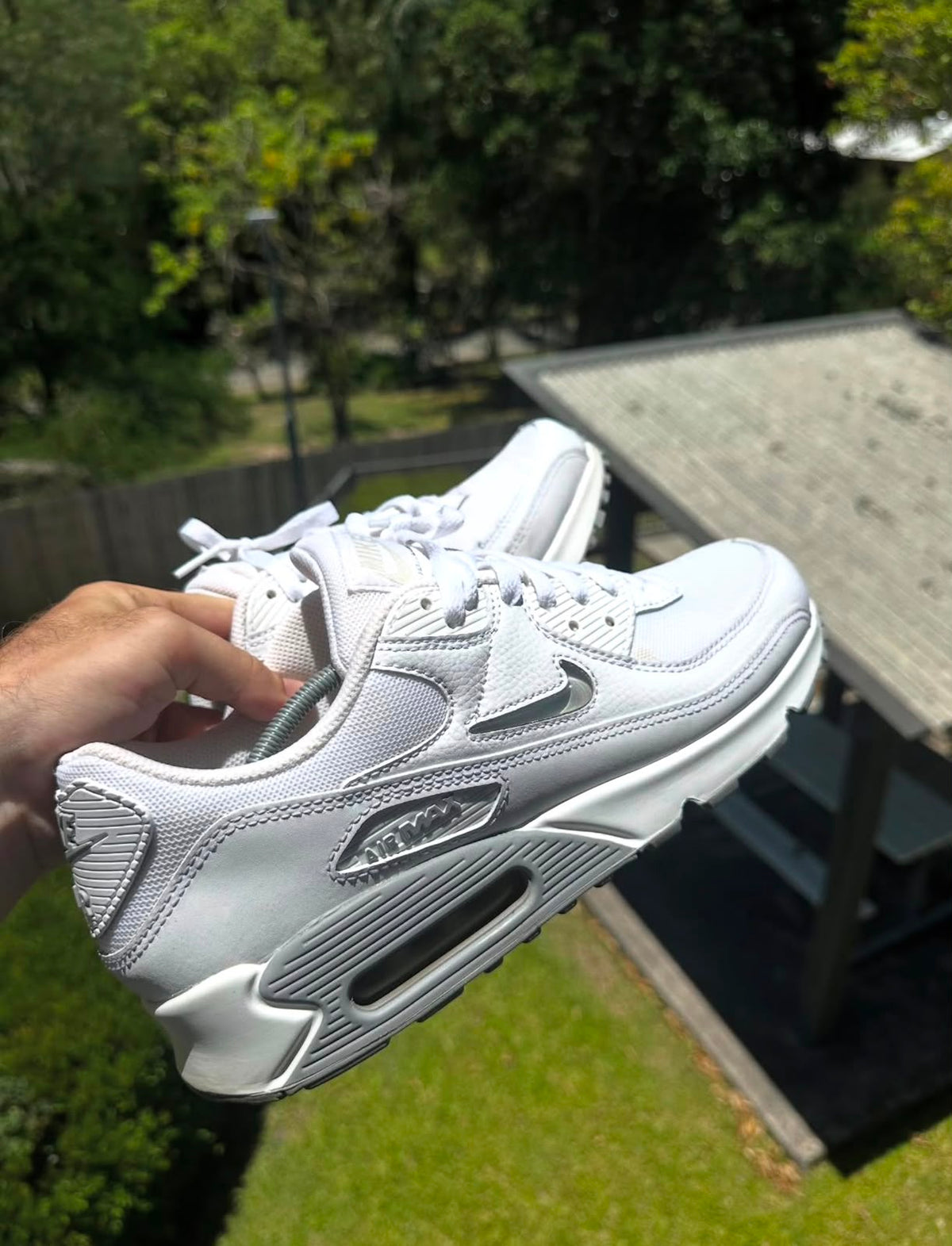 NIKE AIR MAX 90 JEWEL LIGHT SMOKE GREY