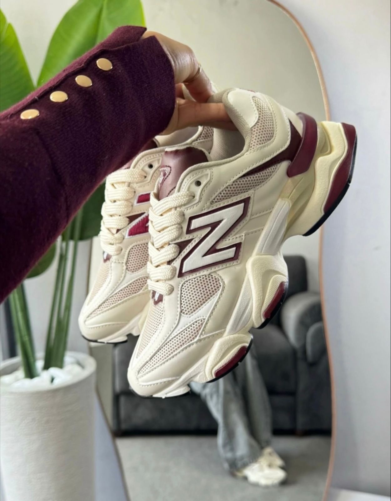 NEW BALANCE 9060 LINE BURGENDY