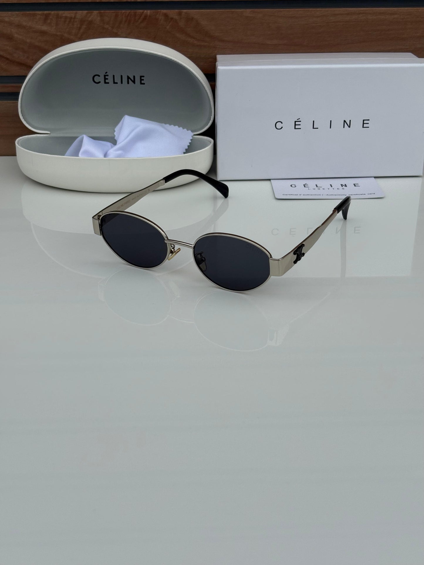 CELINE 1002 SILVER BLACK