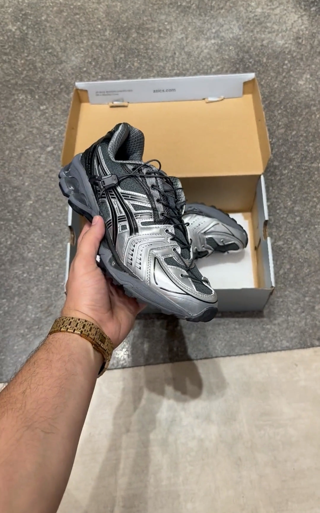 ASICS GEL KAYANO 14 X UNAFFECTED BLACK SILVER