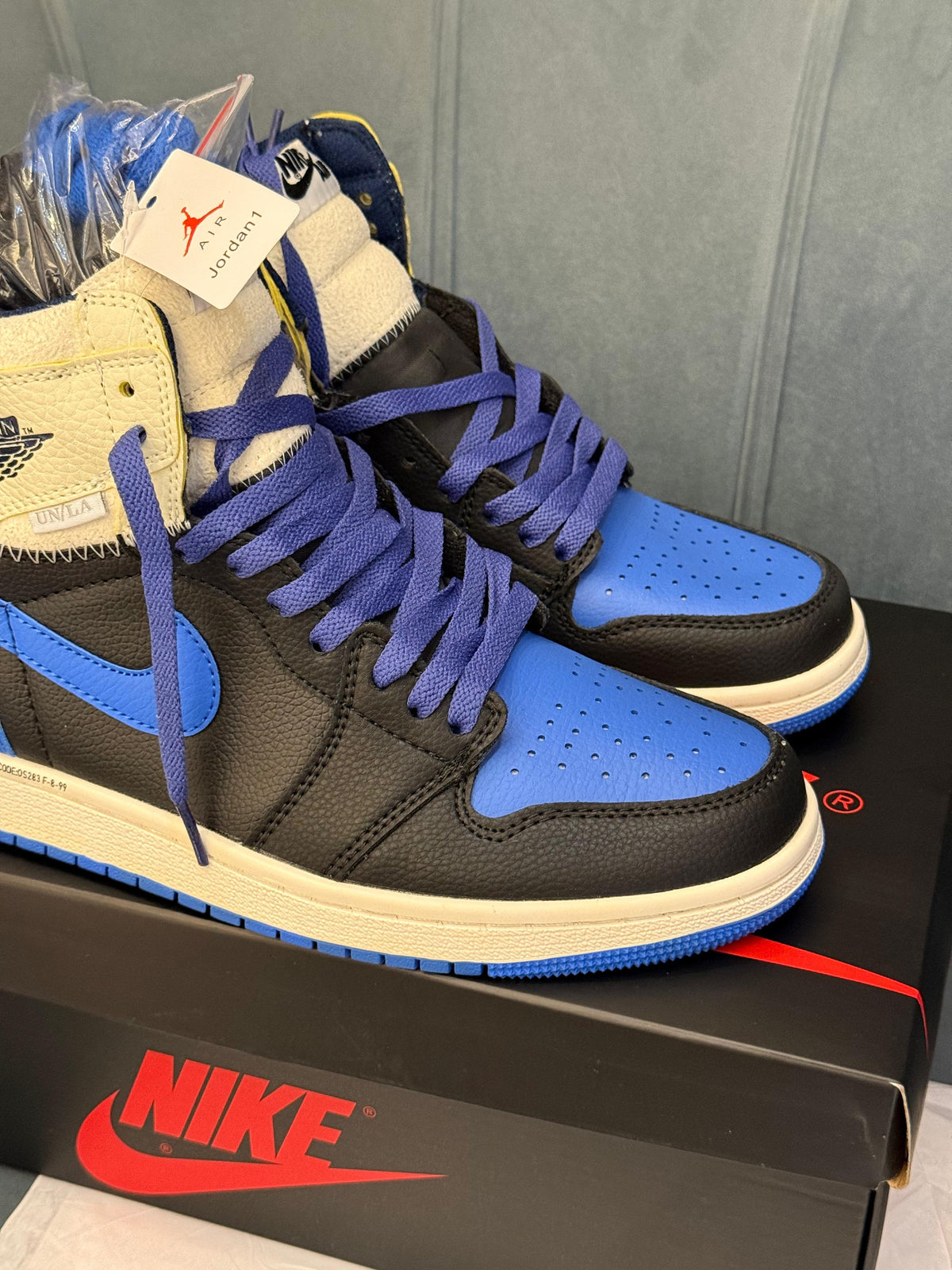 AIR JORDANS RETRO 1 HIGH OG SP FRAGMENT X UNION LA SPORT ROYAL