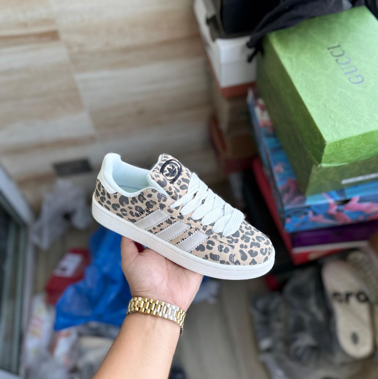 ADIDAS CAMPUS 00S LEOPARD PRINT
