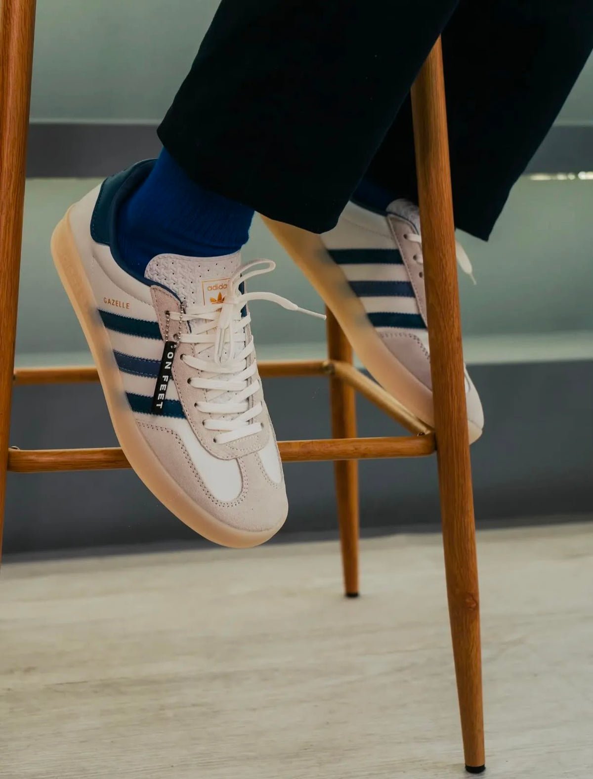 ADIDAS GAZELLE INDOOR WHITE PRELOVED INK