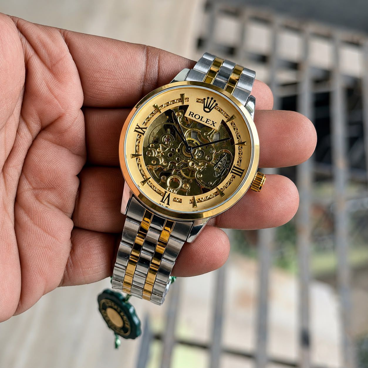 ROLEX MEN'S AUTOMATIC SKELETON WATCH