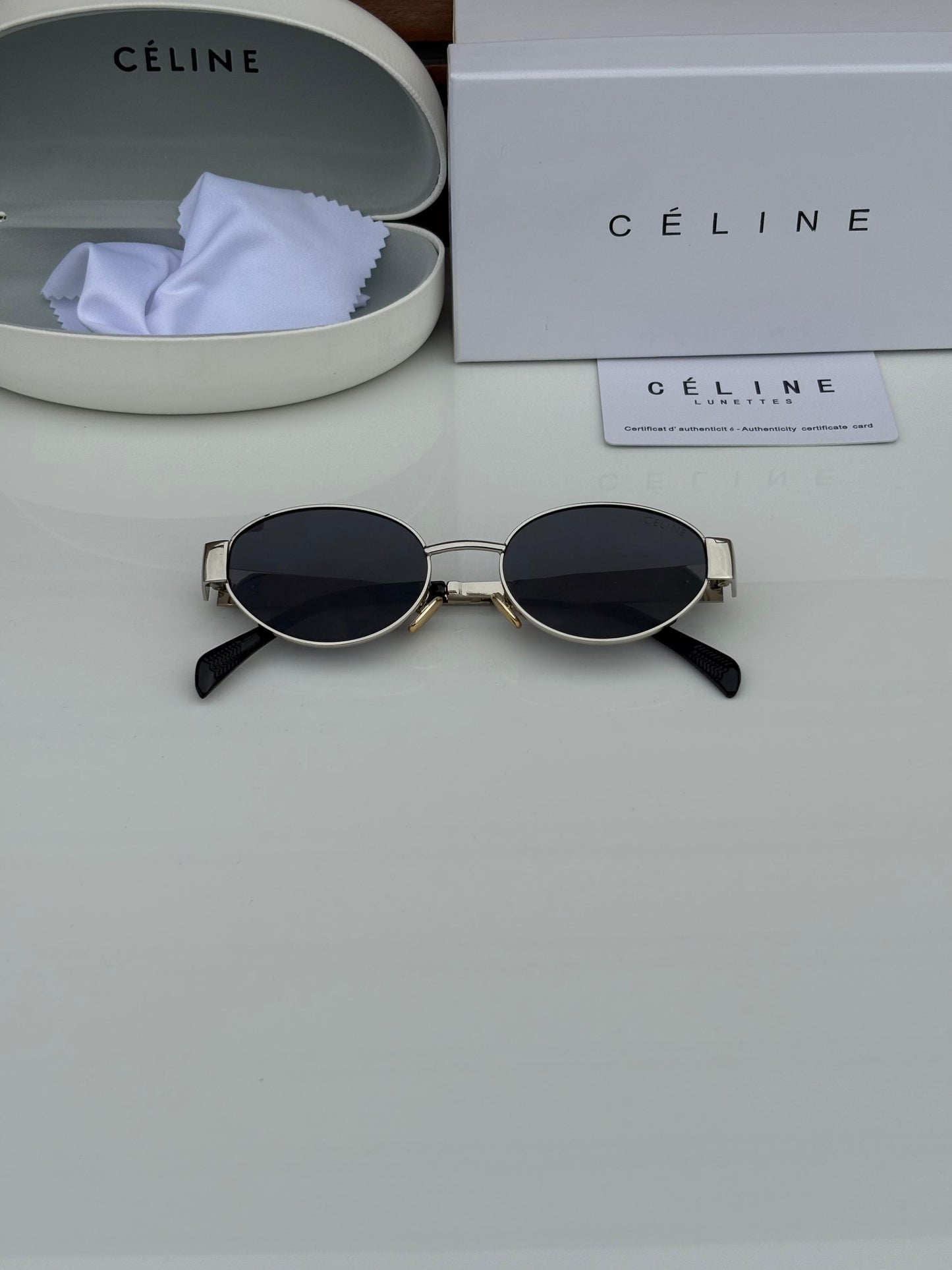 CELINE 1002 SILVER BLACK