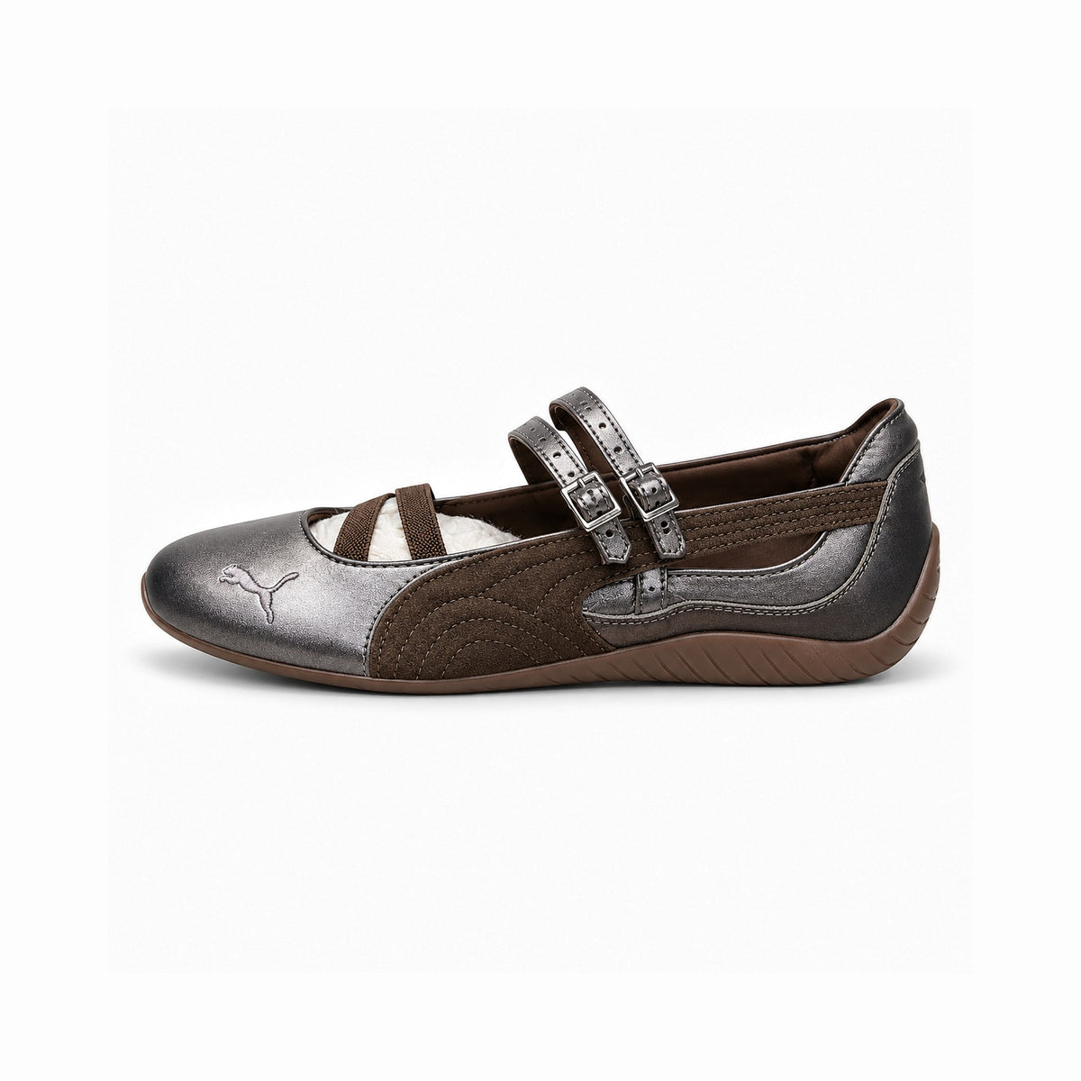 PUMA SPEED CAT BALLET BROWN SILVER