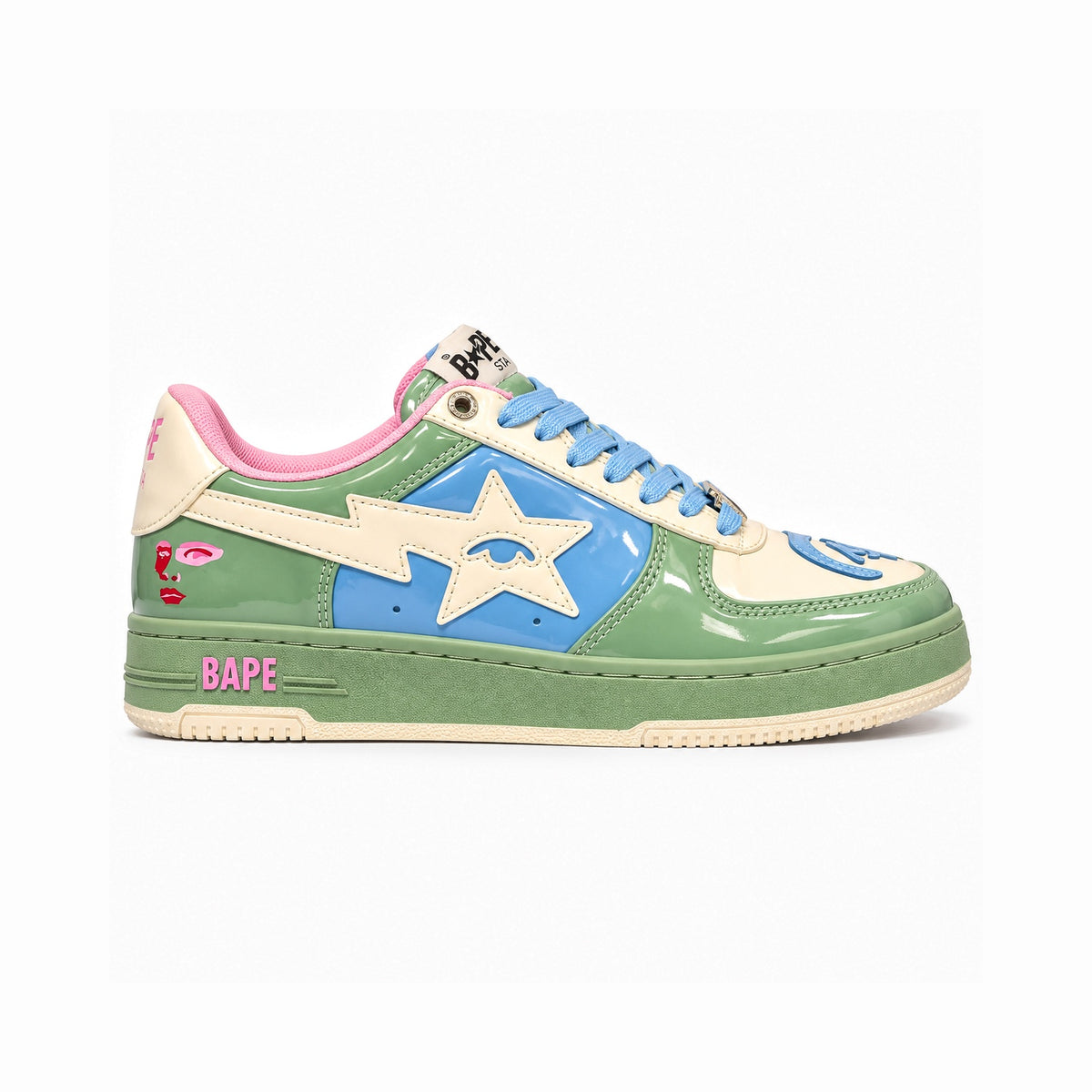 A BATHING APE BAPE STA OS GREEN BLUE