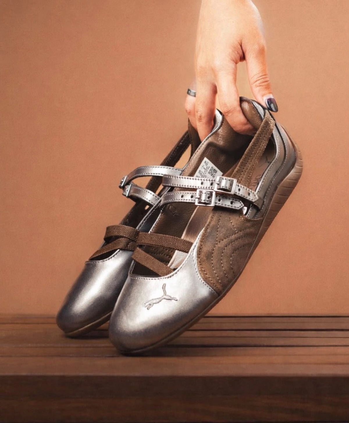 PUMA SPEED CAT BALLET BROWN SILVER