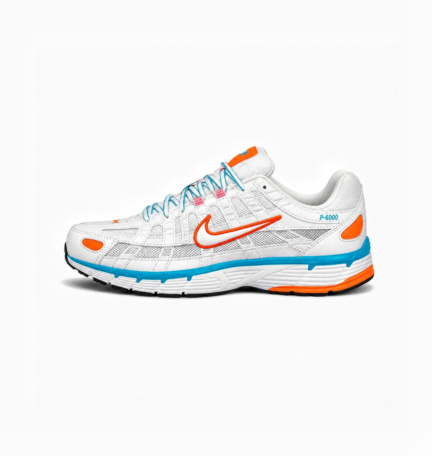 NIKE P 6000 TRAINER WHITE RED BLUE