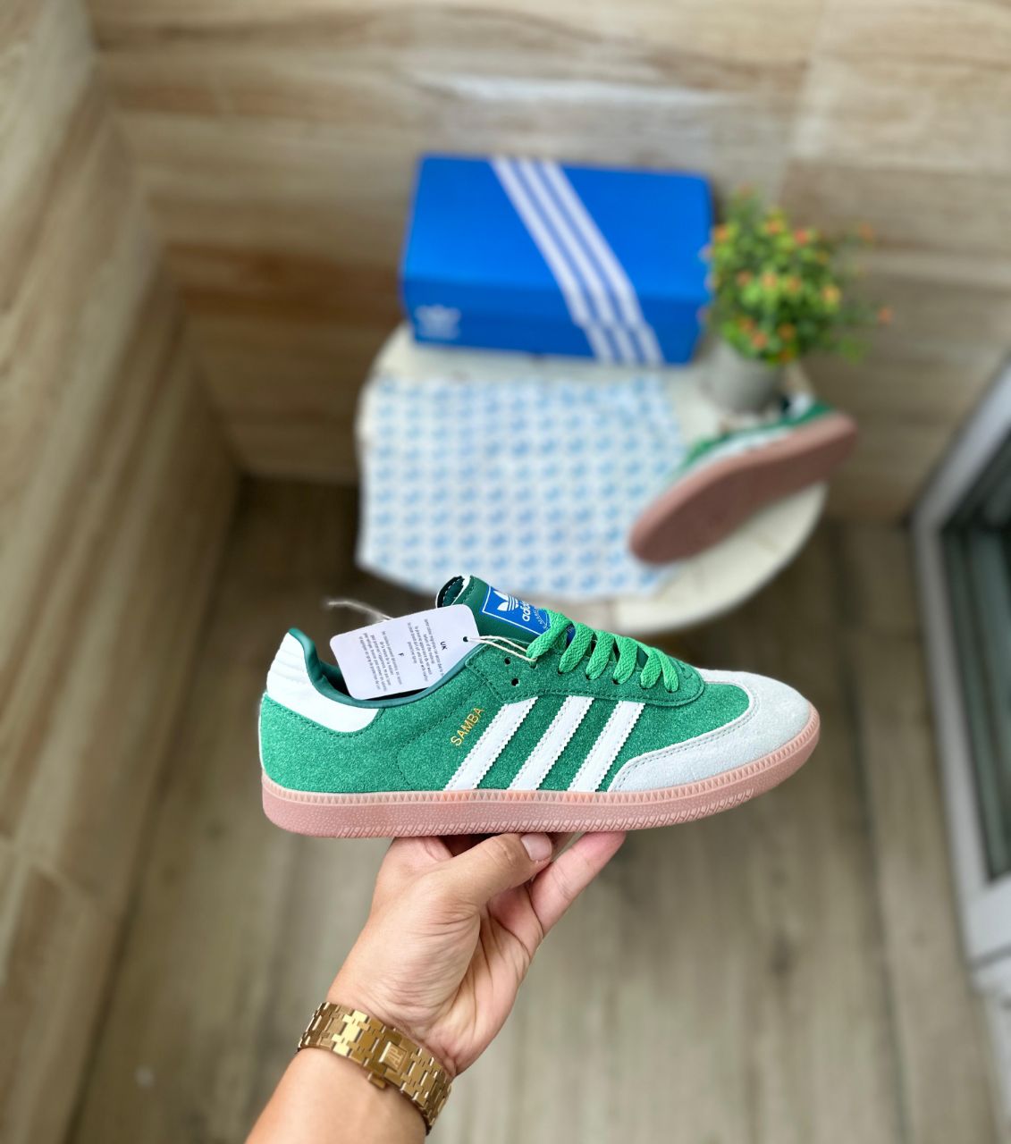 ADIDAS SAMBA 2023 GREEN GREY