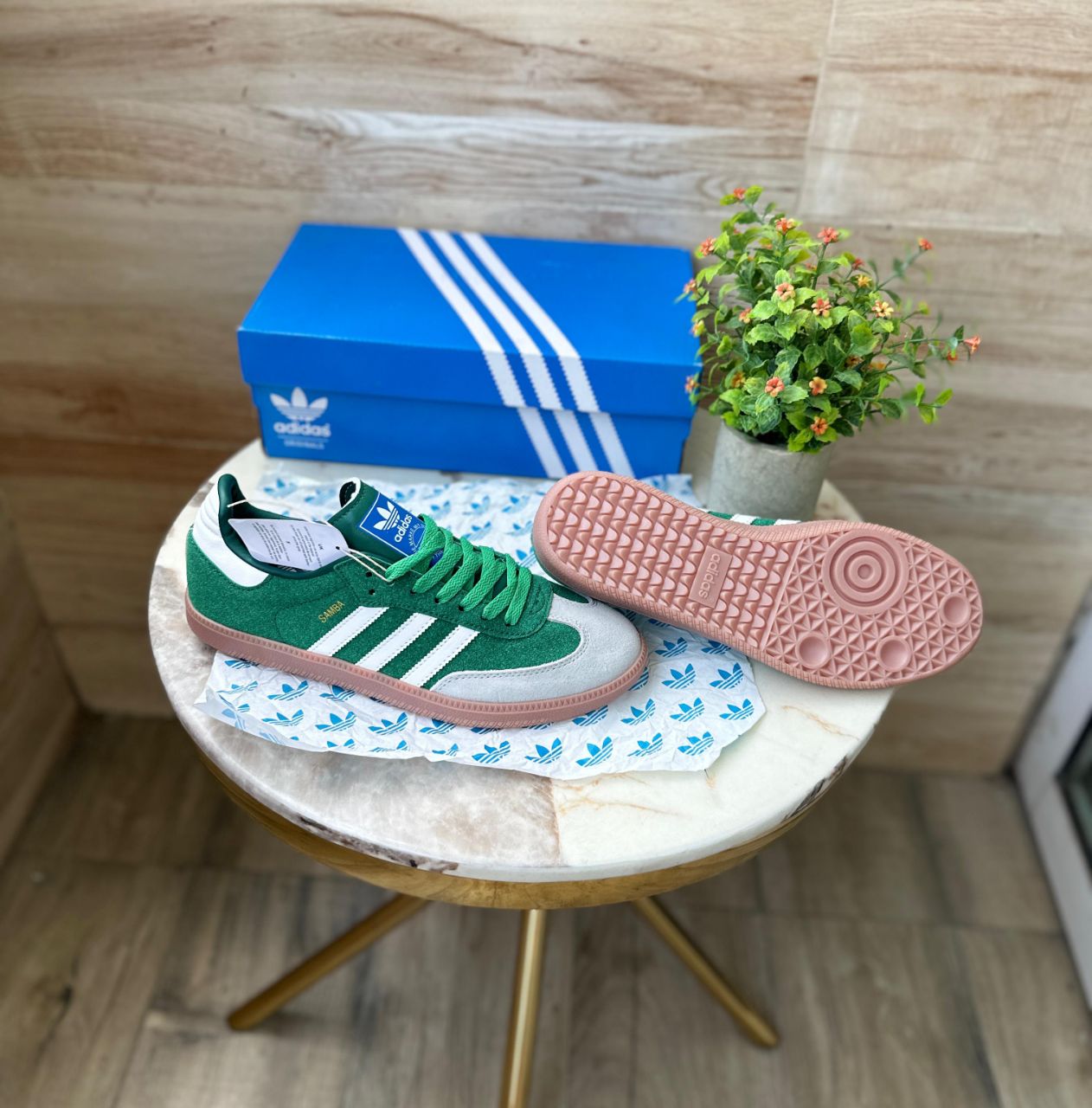 ADIDAS SAMBA 2023 GREEN GREY