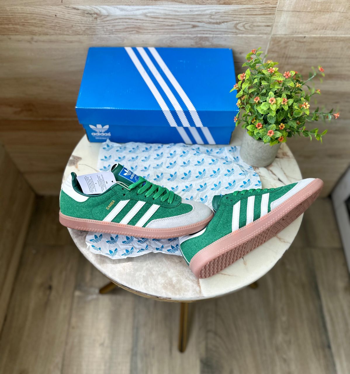 ADIDAS SAMBA 2023 GREEN GREY