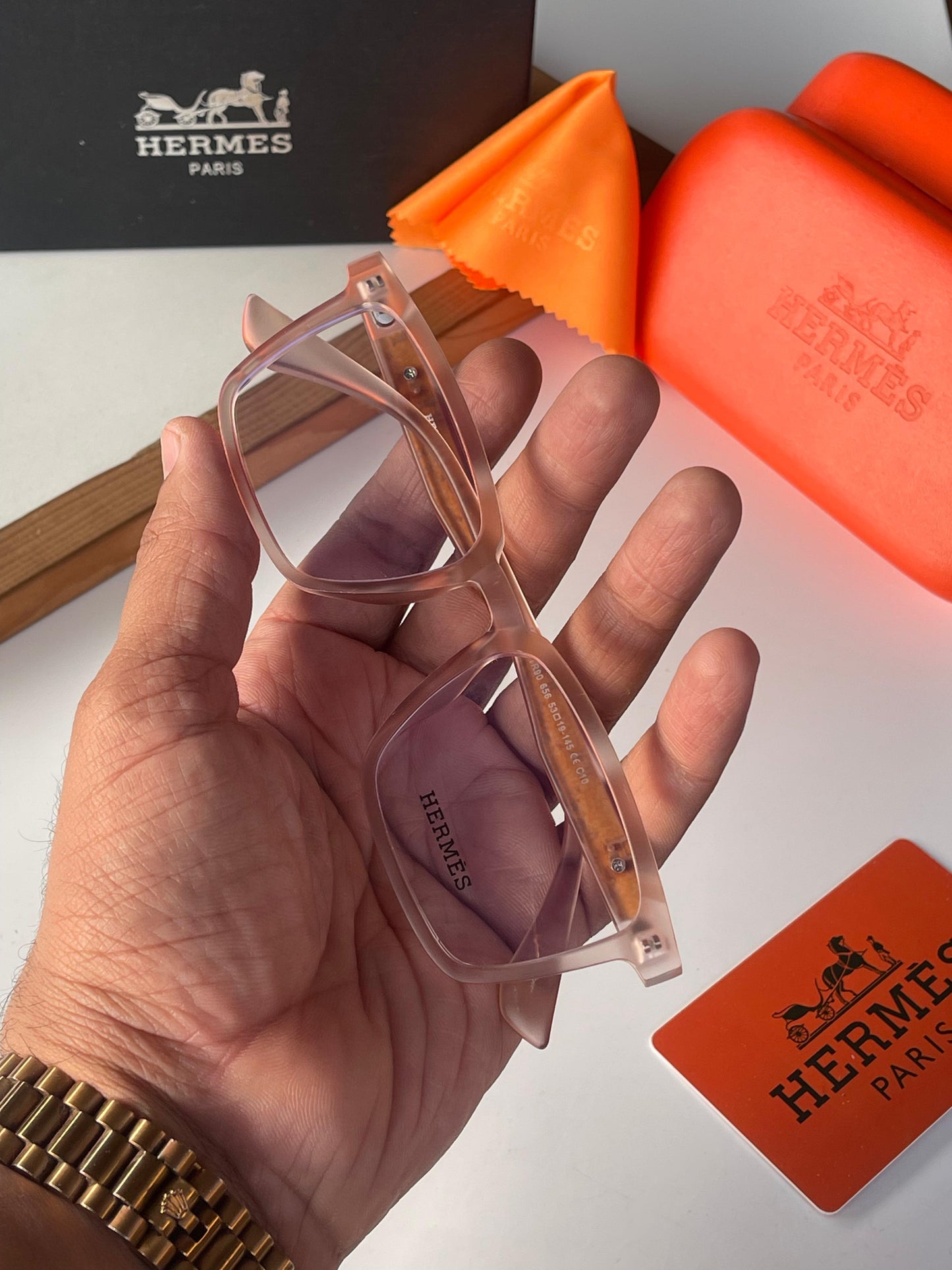 HERMES TRANSPARENT SUNGLASS