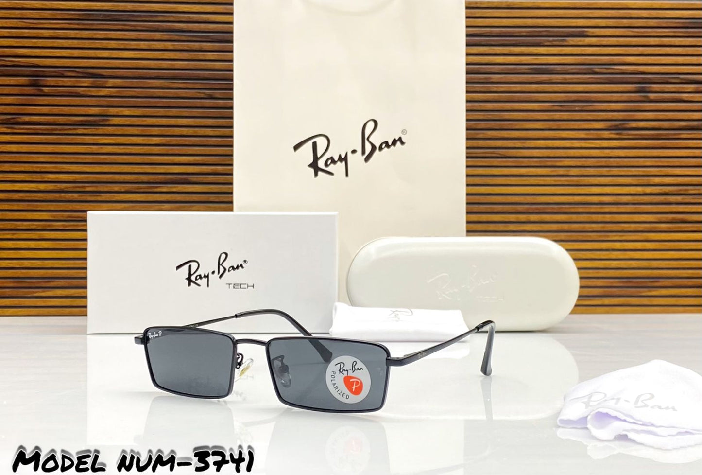 RAYBAN POLORISE LENS SUNGLASSESS