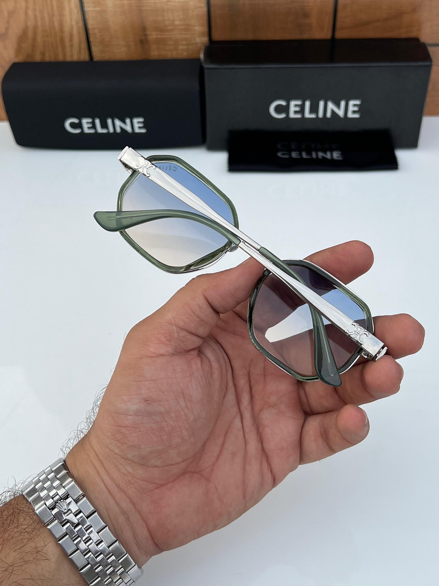 CELINE 556 SEA GREEN SUNGLASSES