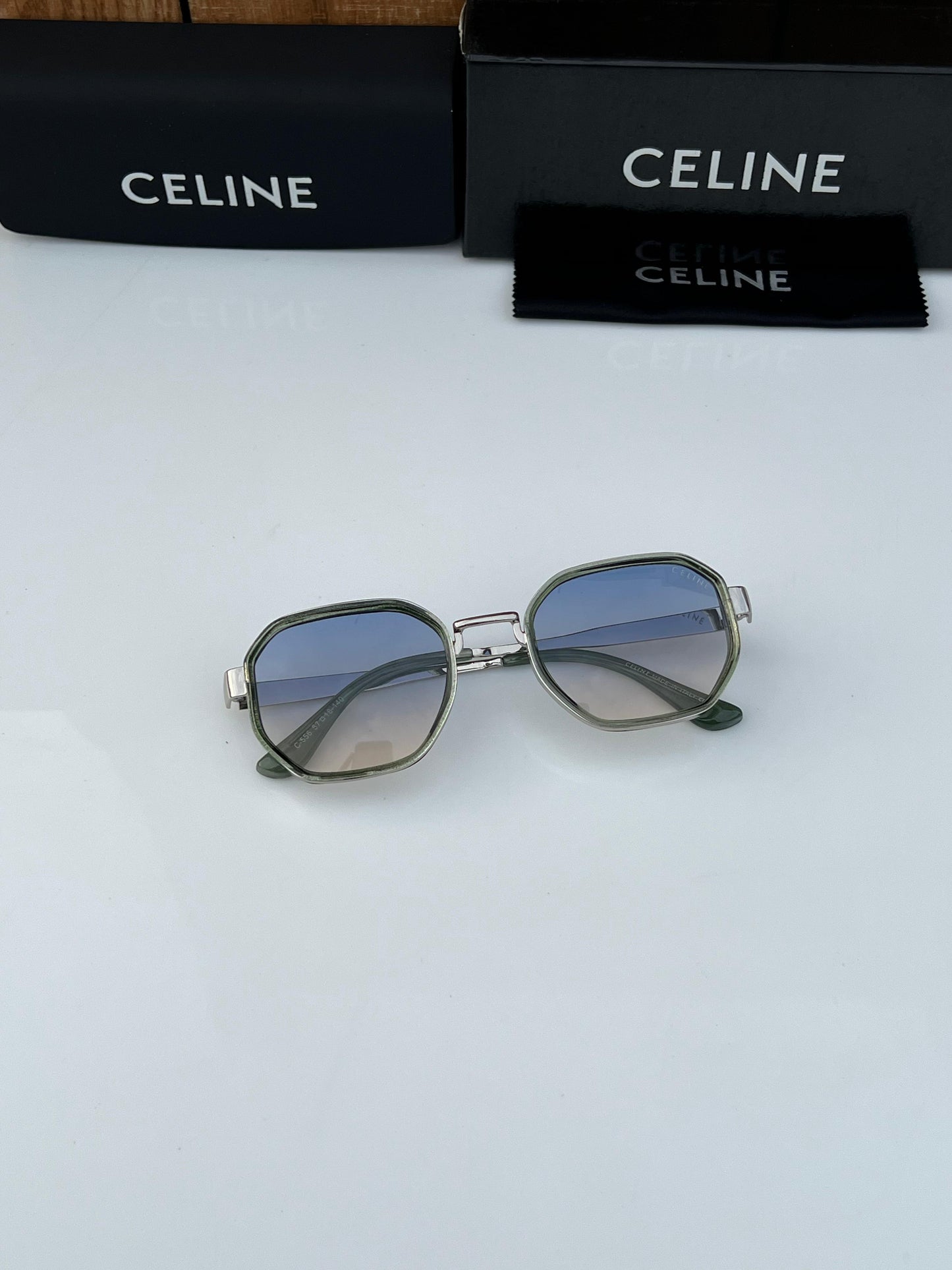 CELINE 556 SEA GREEN SUNGLASSES