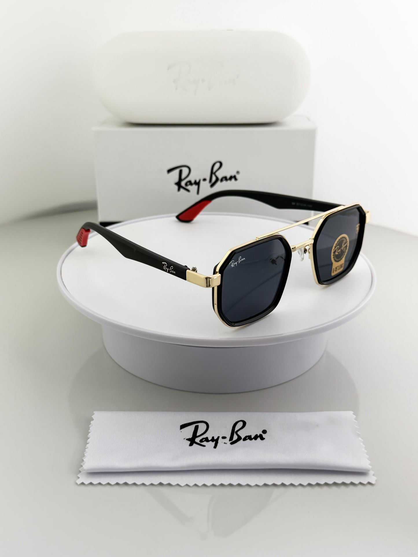 RAYBAN GLOD BLACK SUNGLASSES